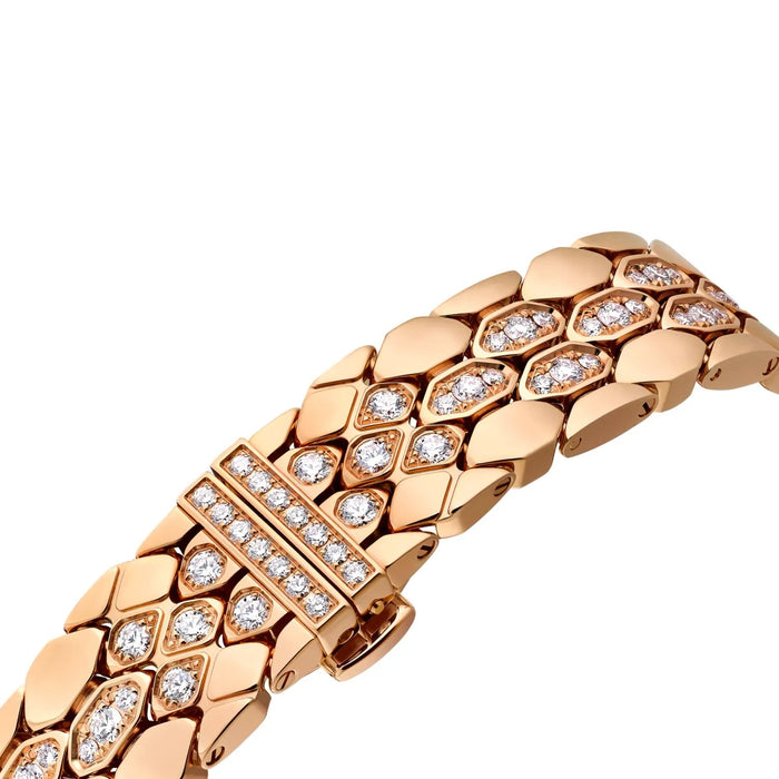 Bob Snake Spiga watch,Rose Gold ,Green Lacquered Dial,Moissanite — real photo 4