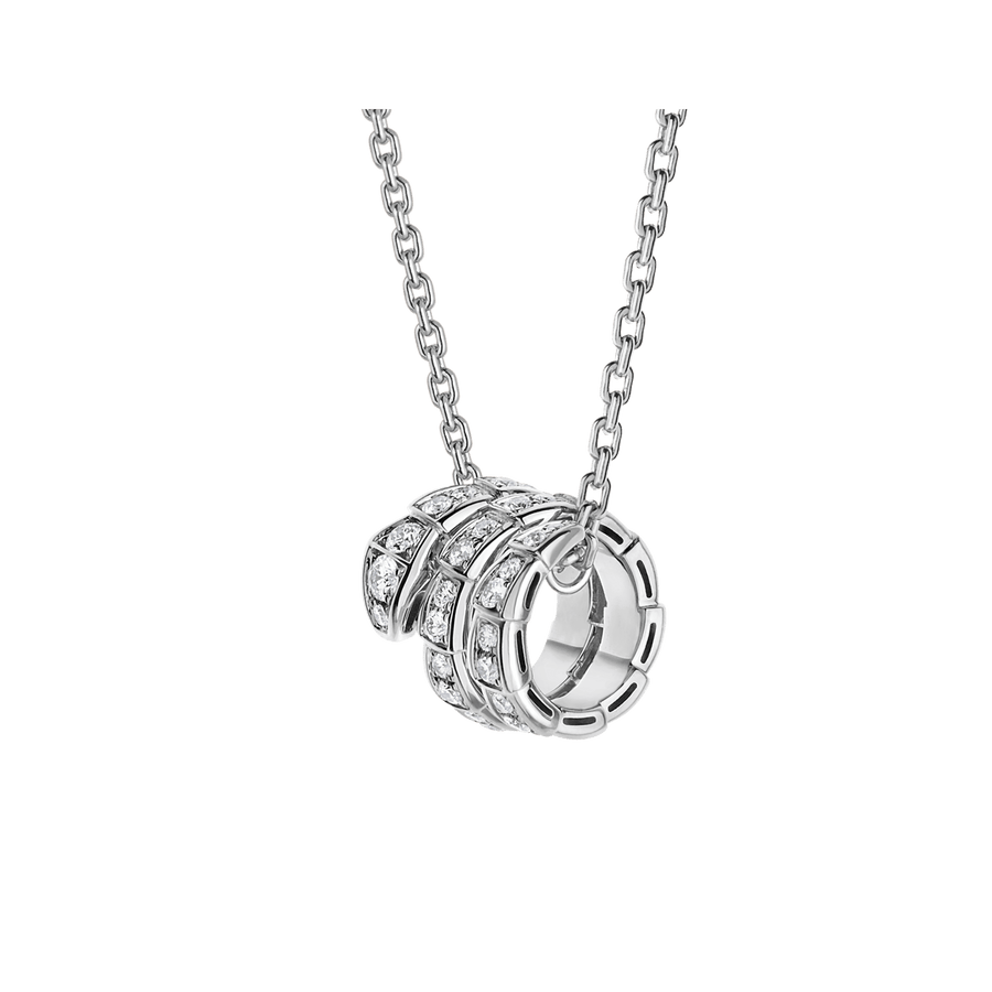 Bob Snake Giorno Triple Pendant – Full Moissanite Pavé | Yellow, Rose & White Gold — real photo 1