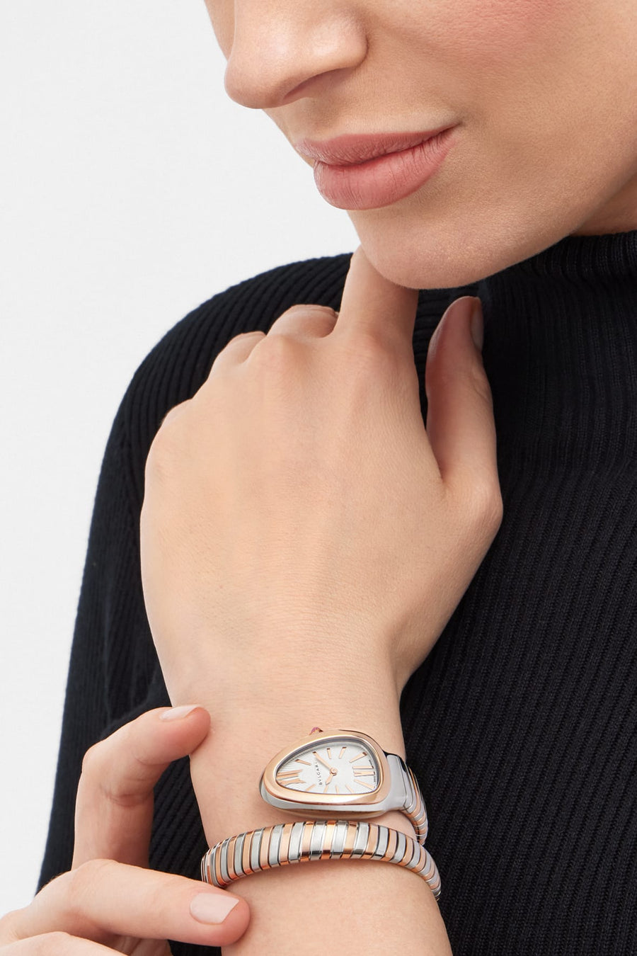 Bob Snake Chrono Rose Gold & White Gold Watch — real photo 3
