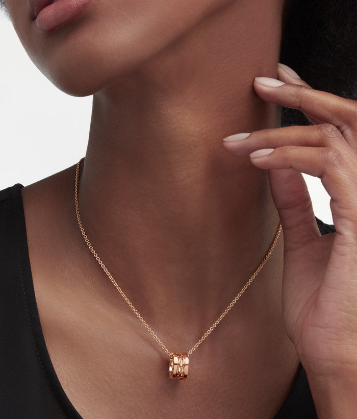 Lotteds Bob Rollers Marlo  Necklace, Open work,Rose Gold, Plain, High Polish — real photo 4