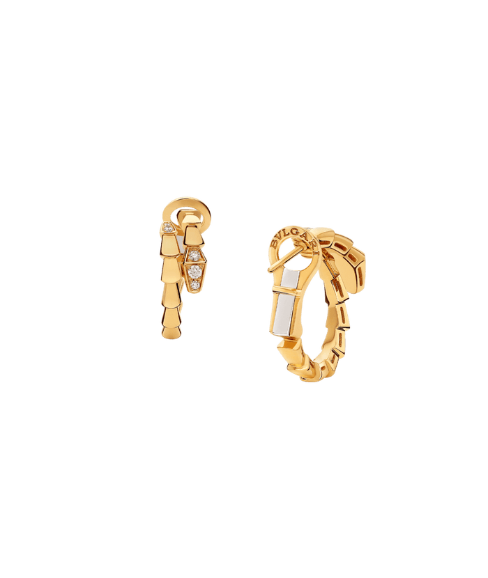 Bob Snake Giorno Moissanite Head & Tail Earrings — real photo 6