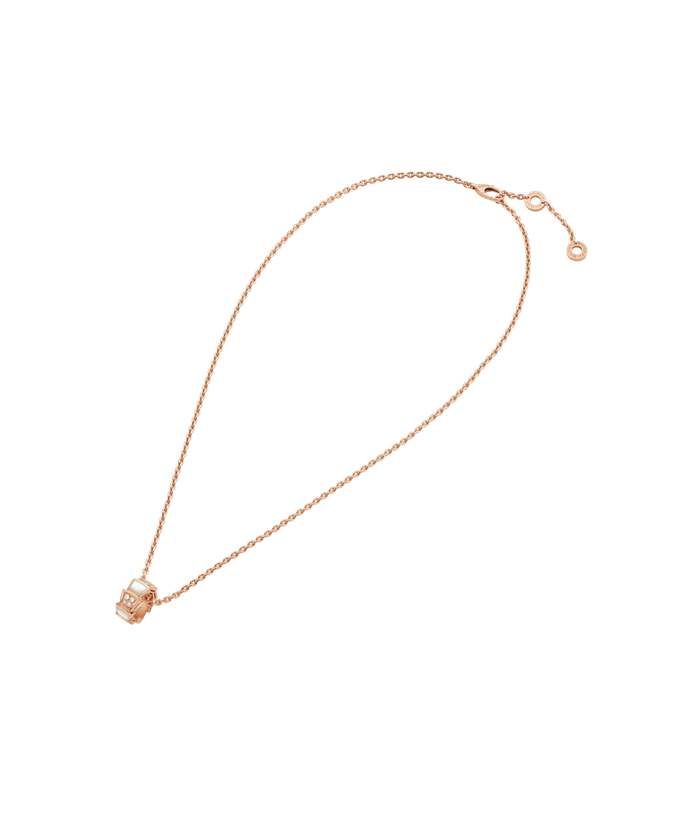 Lotteds Bob Snake Orion Pendant, Rose Gold Segmented Modules White Ceramic — real photo 4