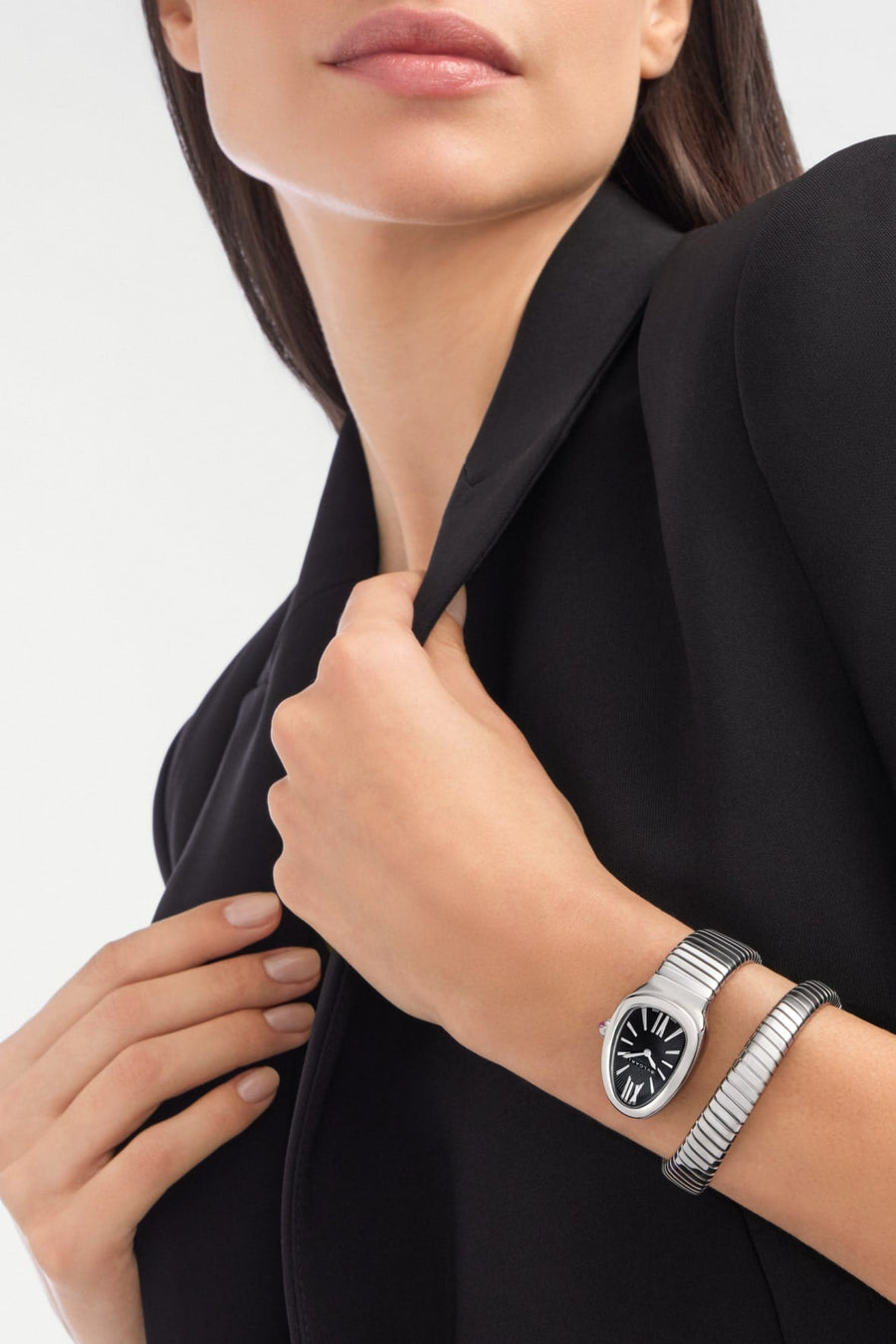 Bob Snake Chrono Watch Black Face — real photo 3
