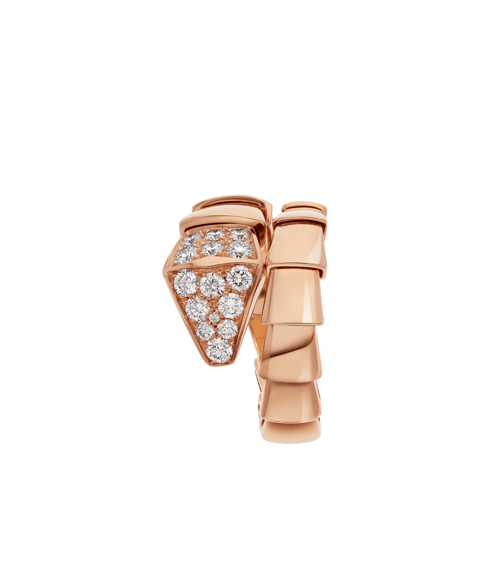 Bob Snake Lovato Coil Ring Moissanite Head — real photo 6