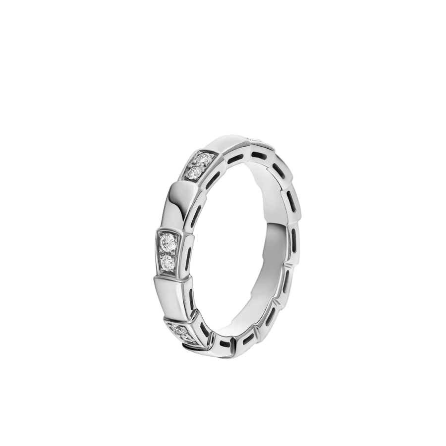 Bob Snake Orion Ring, Moissanite Modules | Rose & White Gold — real photo 1