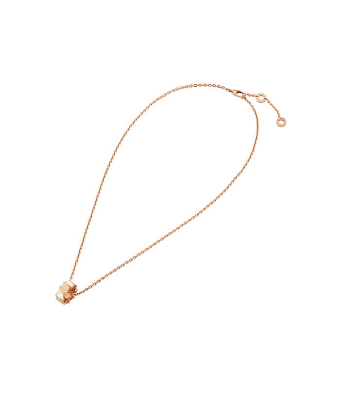 Lotteds Bob Snake Orion Pendant, Rose Gold Segmented Modules with Mother-of-Pearl — real photo 4