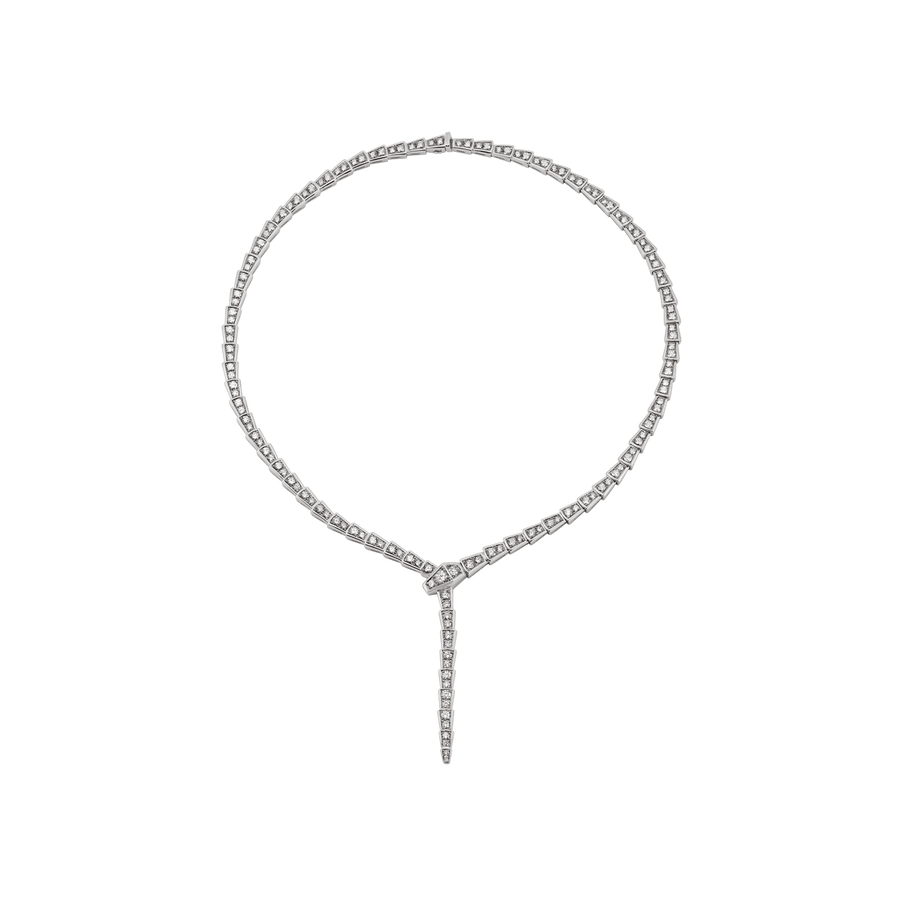 Lotteds Bob Snake Giorno Pavé Choker Necklace with Clasp – Moissanite Full Pavé — real photo 1