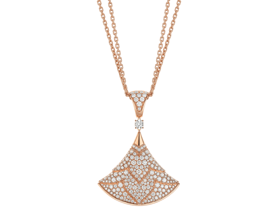 Bob Aeris Fan Starlet Shimmer Necklace, Set with Moissanite — real photo 2
