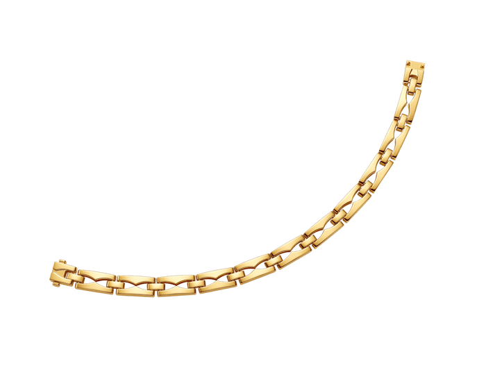 Bob Aura Chain Bracelet,Yellow Gold — real photo 6