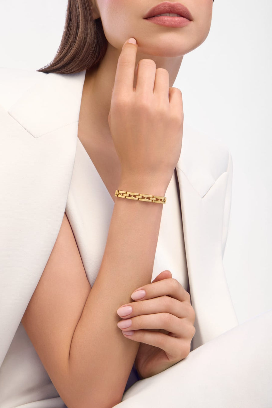 Bob Aura Chain Bracelet,Yellow Gold — real photo 3