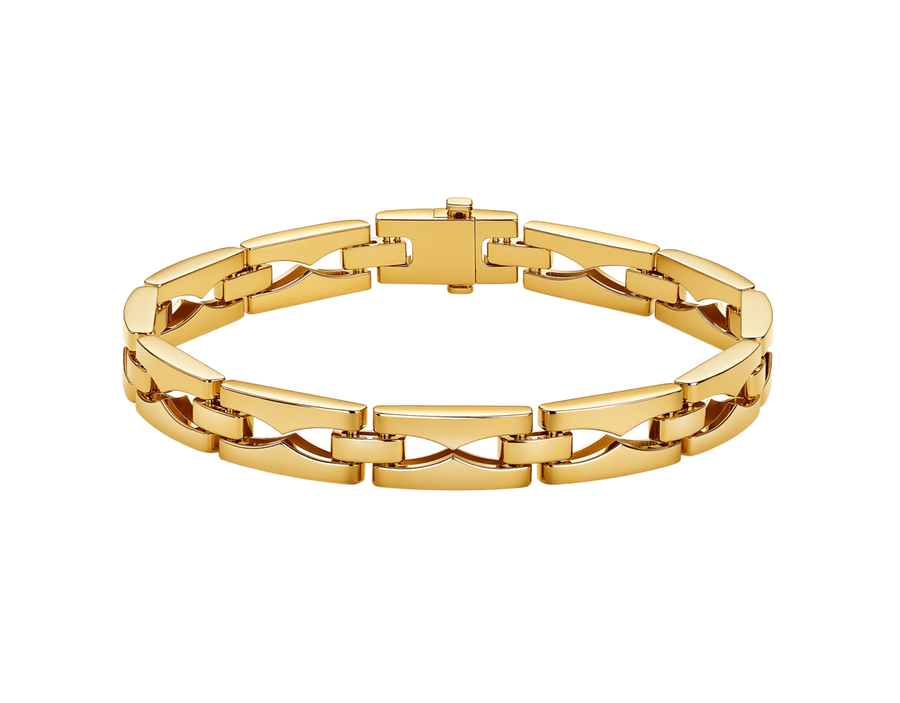 Bob Aura Chain Bracelet,Yellow Gold — real photo 2