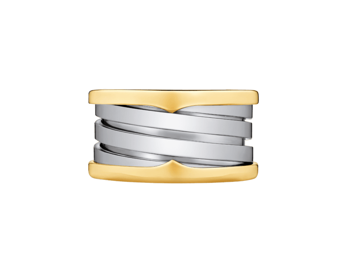 Bob Rollers Gold & Steel Ring Four Band-Custom — real photo 5
