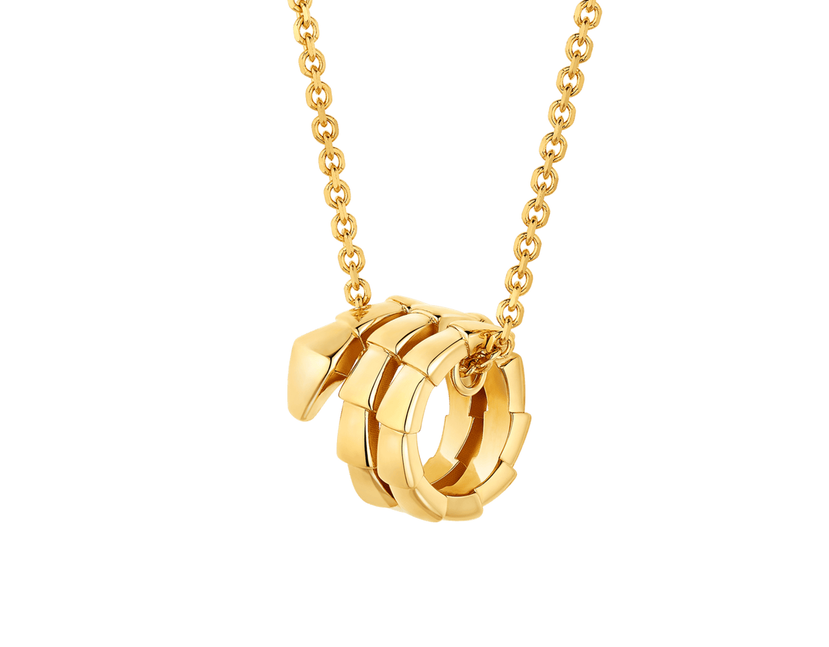 Bob Snake Giorno Triple-Layered Necklace in Sculptural Gold — real photo 1