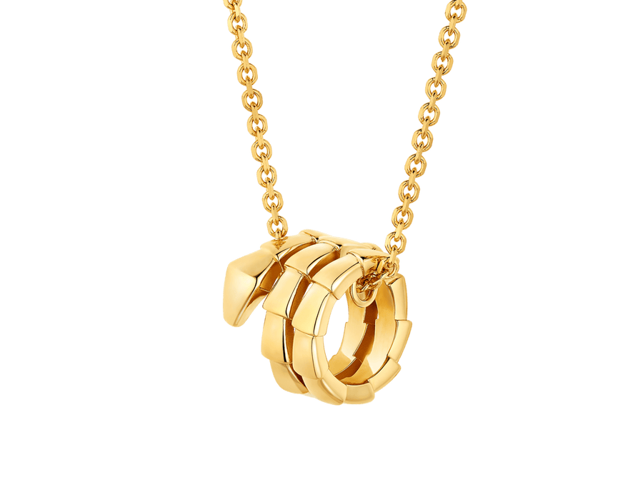 Bob Snake Giorno Triple-Layered Necklace in Sculptural Gold — real photo 1
