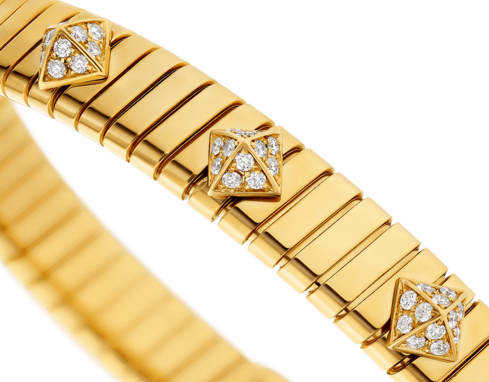 Bob Spirava Bracelet,Moissanite| Yellow, Rose & White Gold — real photo 6