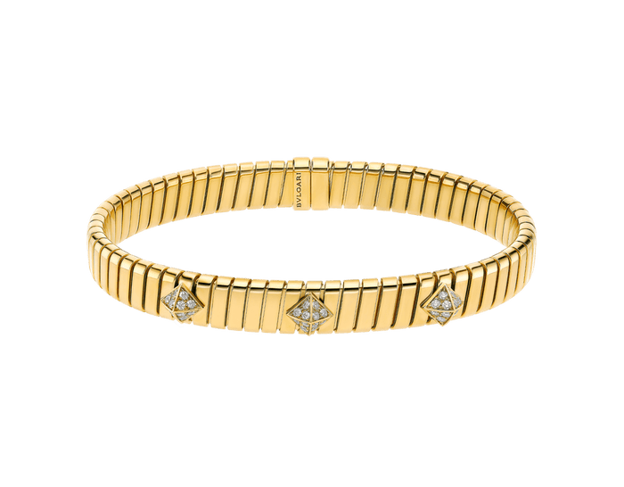Bob Spirava Bracelet,Moissanite| Yellow, Rose & White Gold — real photo 5