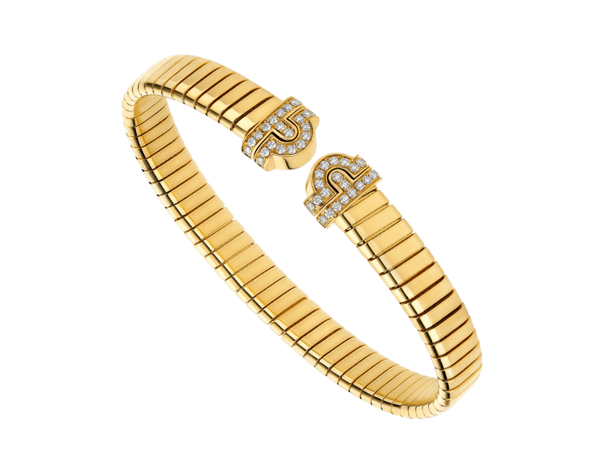 Bob Spirava Bracelet| Yellow, Rose & White Gold,Open — real photo 1