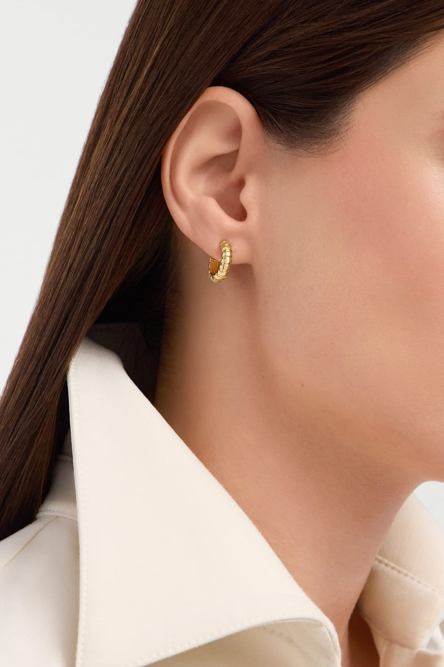 Bob Spirava Earrings, Yellow Gold — real photo 3