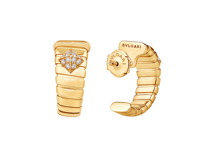 Bob Spirava Earrings, Yellow Gold, Moissanite — real photo 5