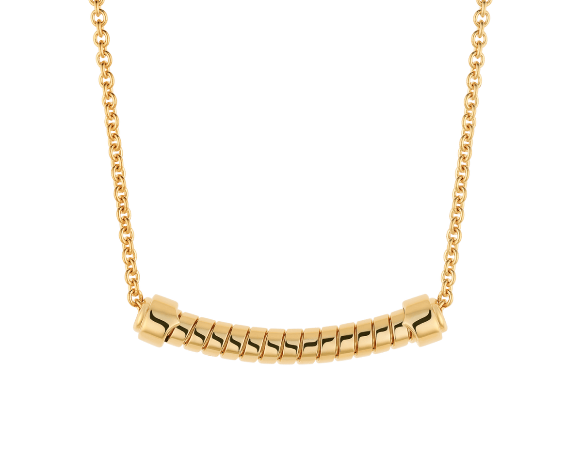 Bob Spirava Necklace, Yellow Gold — real photo 1