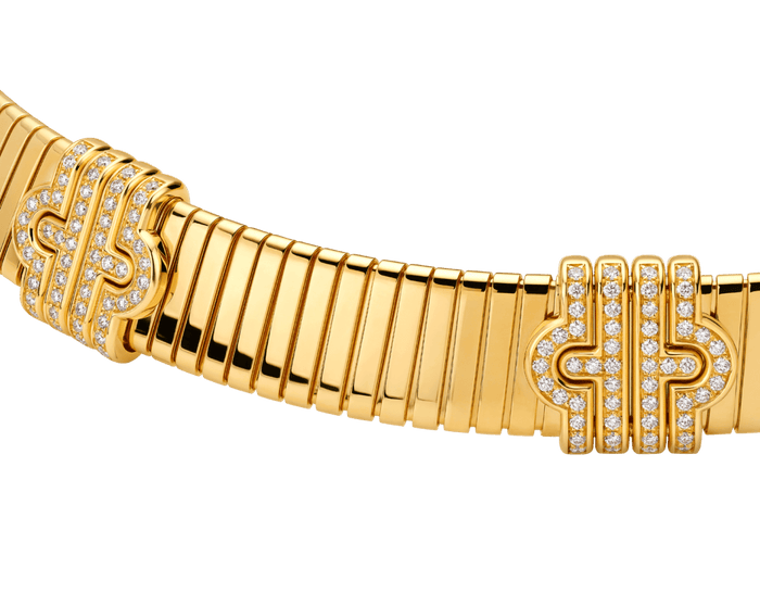 Bob Spirava Necklace, Yellow Gold, Geometric Totem — real photo 5