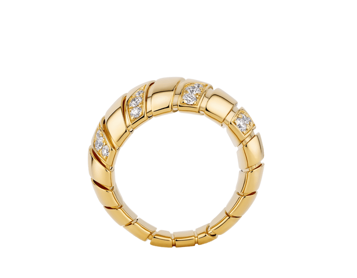 Bob Spirava Ring, Yellow, Rose & White Gold,Moissanite — real photo 5