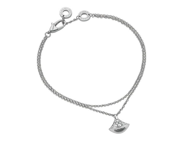 Bob Aeris Fan Starlet Shimmer Bracelet,Fan Motif| Yellow, Rose & White Gold — real photo 4