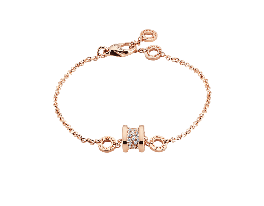 Bob Rollers Cordelia Bracelet ,Chain| Yellow, Rose & White Gold — real photo 2