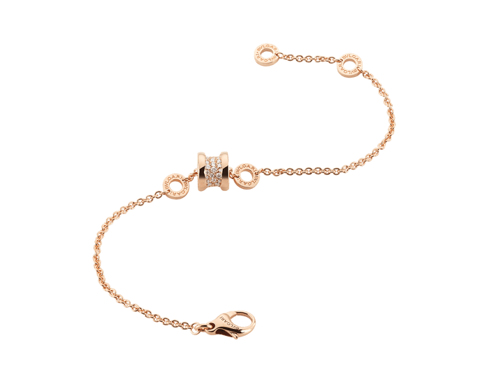 Bob Rollers Cordelia Bracelet ,Chain| Yellow, Rose & White Gold — real photo 4