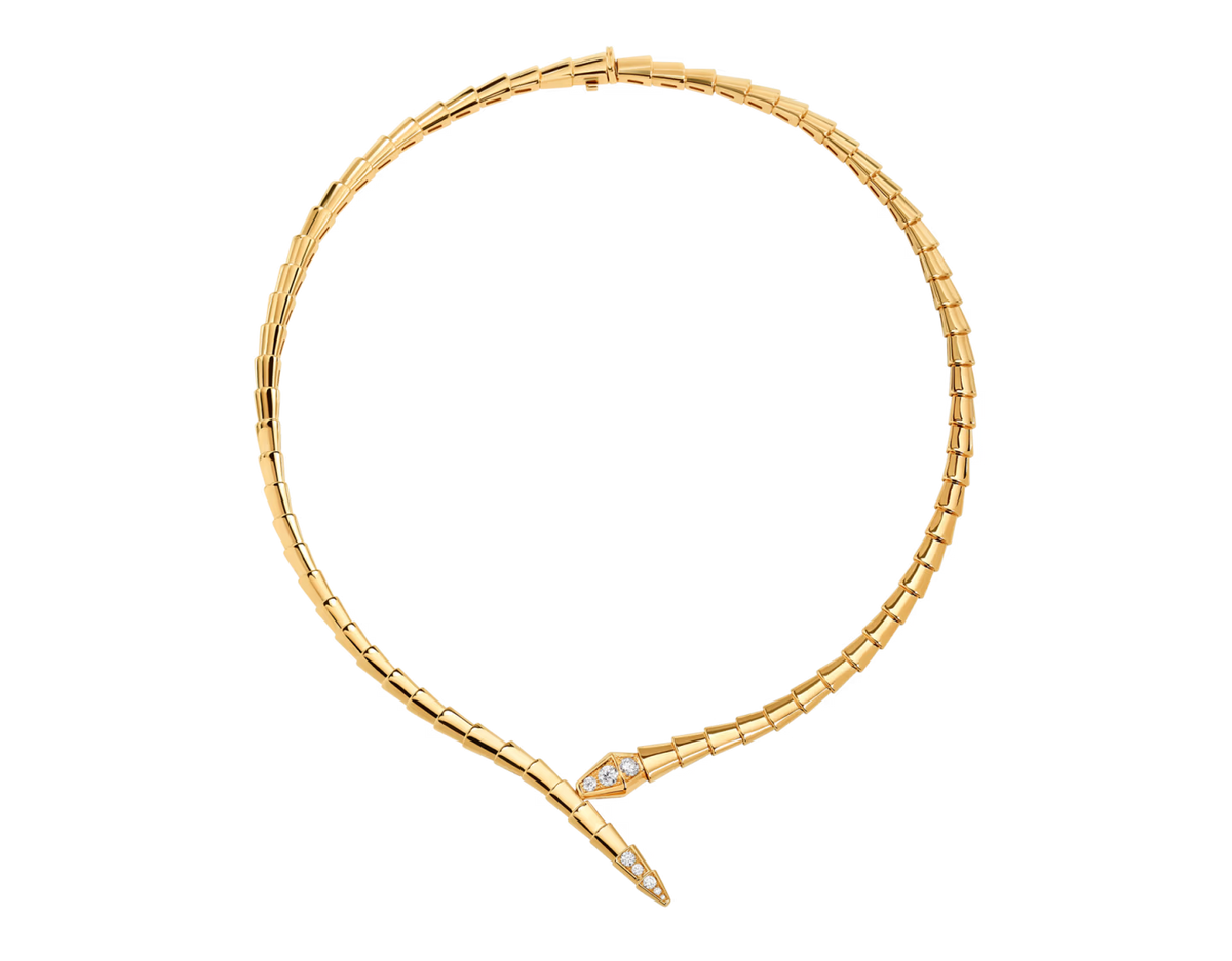 Bob Snake Giorno Choker Necklace – Moissanite Head & Tail — real photo 1