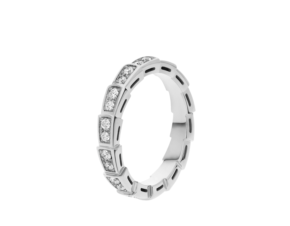 Lotteds Bob Snake Orion Ring, White Gold Moissanite Modules — real photo 1