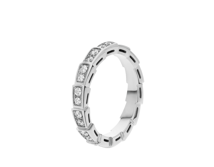 Lotteds Bob Snake Orion Ring, White Gold Moissanite Modules — real photo 1