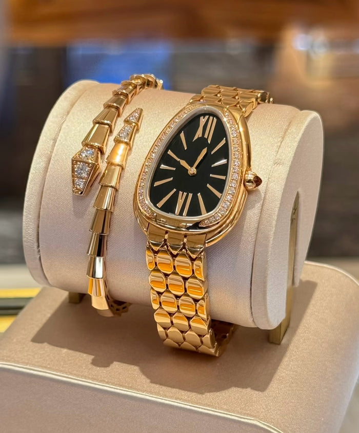 Bob Snake Soraya Yellow Gold Watch — real photo 5