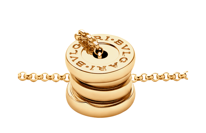 Lotteds Bob Rollers Marlo Necklace, Multi-Band Small| Yellow, Rose & White Gold — real photo 6