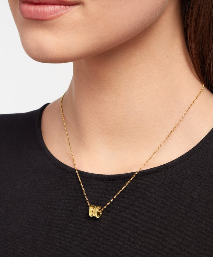 Lotteds Bob Rollers Marlo Necklace, Multi-Band Small| Yellow, Rose & White Gold — real photo 5