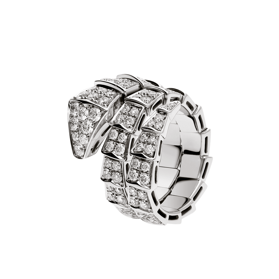 Bob Snake Lovato Double Wrap Ring Full Pavé Moissanite — real photo 1