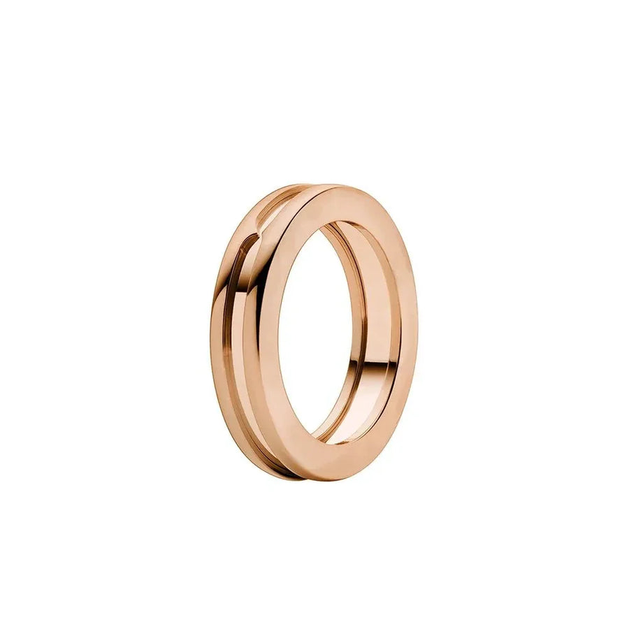 Lotteds Bob Rollers Marlo Plain Band Ring| Yellow, Rose & White Gold — real photo 2