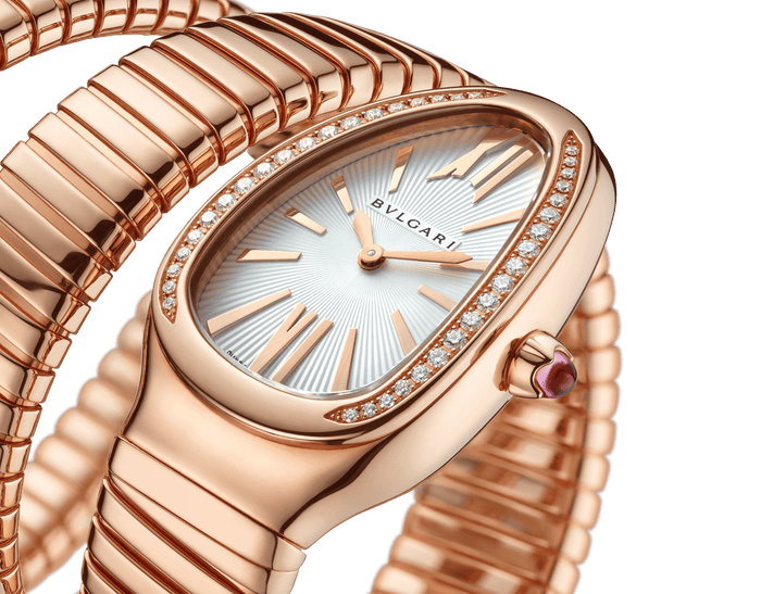 Bob Snake Chrono Rose Gold Watch Moissanite — real photo 4