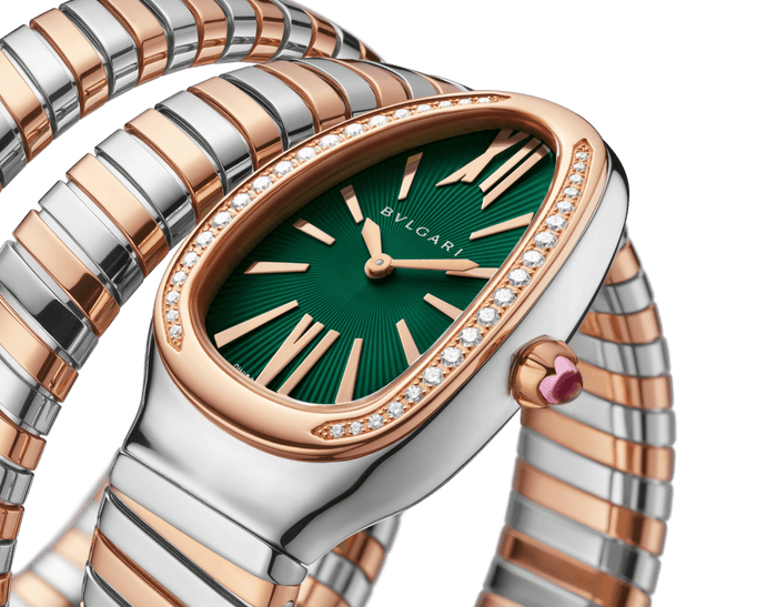 Bob Snake Chrono Rose Gold Watch double-spiral watch — real photo 4