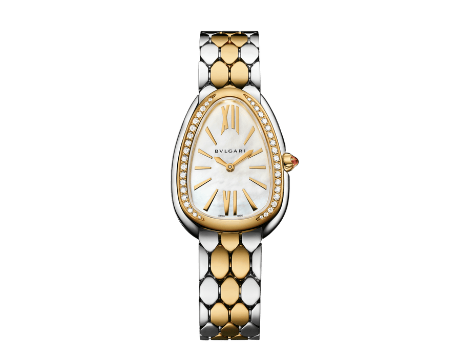 Bob Snake Spiga Yellow Gold Watch And Stainless Steel With Diamond-set Bezel — real photo 2