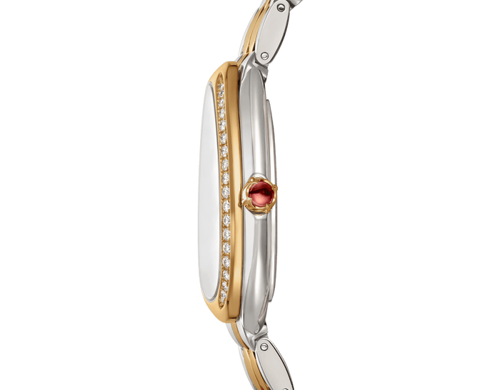 Bob Snake Spiga Yellow Gold Watch And Stainless Steel With Diamond-set Bezel — real photo 6