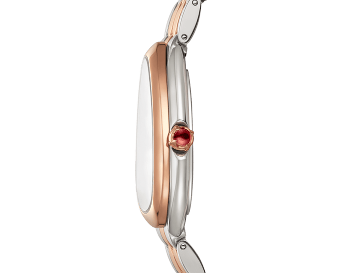Bob Snake Spiga Rose Gold watch In Stainless Steel And With Black Lacquered Dial — real photo 5