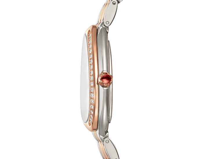 Bob Snake Spiga Rose Gold Watch Bezel Set With Brilliant-cut Diamonds Black Dial — real photo 6