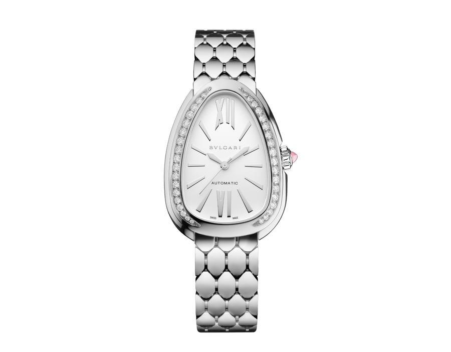 Bob Snake Spiga White Gold Watch With Diamond-set Bezel And White Opaline Dial — real photo 2
