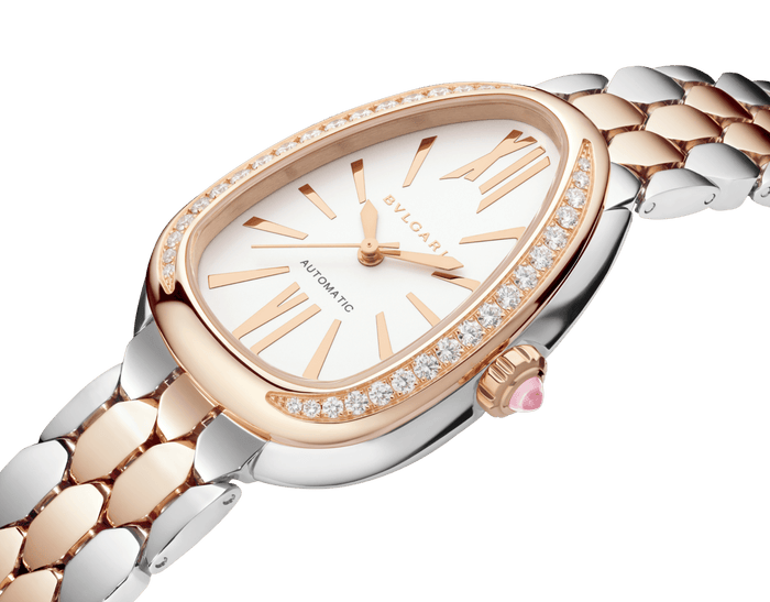 Bob Snake Spiga Rose Gold Watch Moissanite — real photo 5