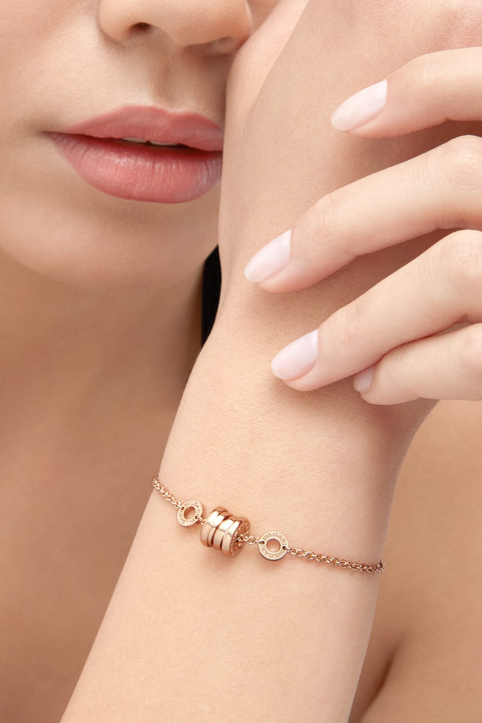 Lotteds Bob Rollers Marlo Charm Bracelet, High Polish| Yellow, Rose & White Gold — real photo 5