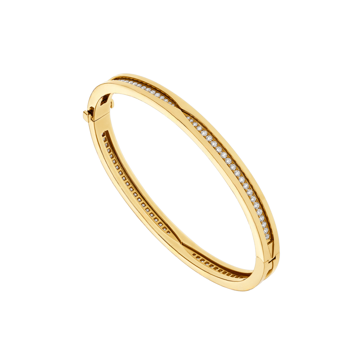 Bob Rollers Cordelia Bracelet,1 row moissanite| Yellow, Rose & White Gold — real photo 1