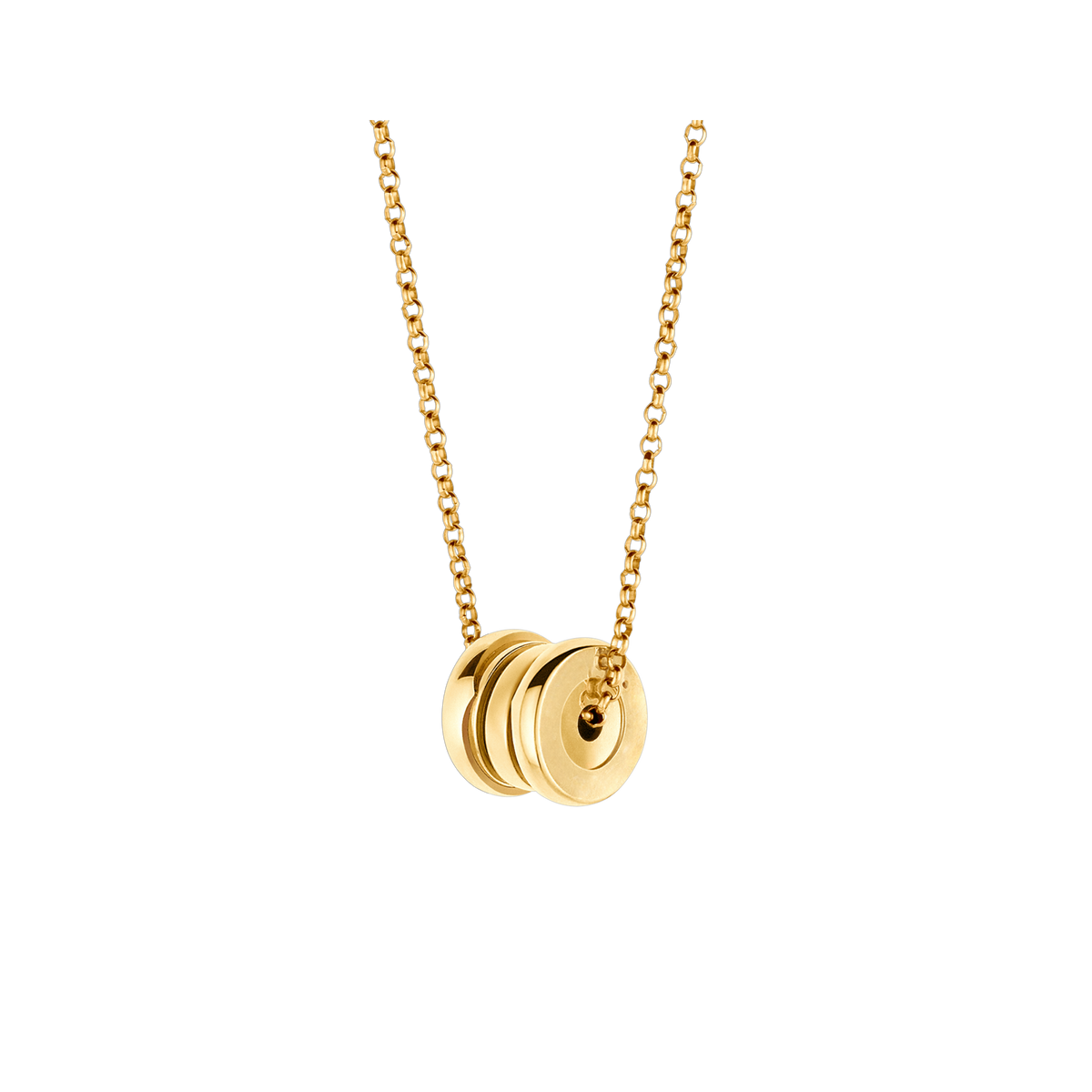 Lotteds Bob Rollers Marlo Necklace, Multi-Band Small| Yellow, Rose & White Gold — real photo 1