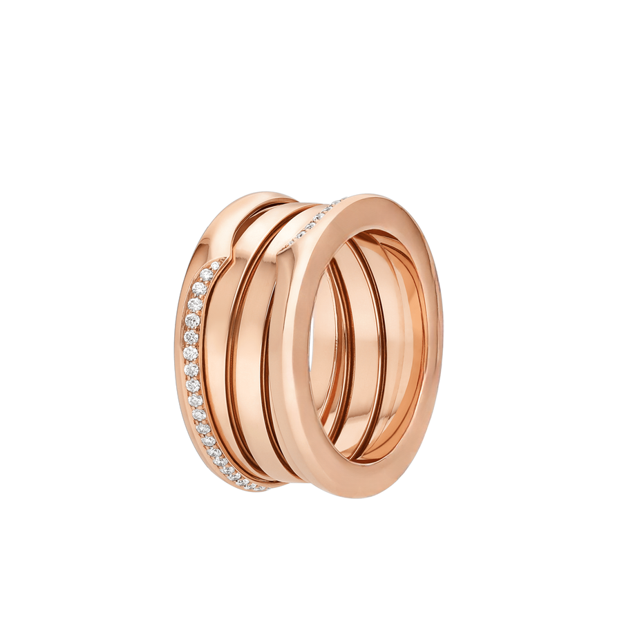 Bob Rollers Marlo Ring, Moissanite Wide| Yellow, Rose & White Gold — real photo 2