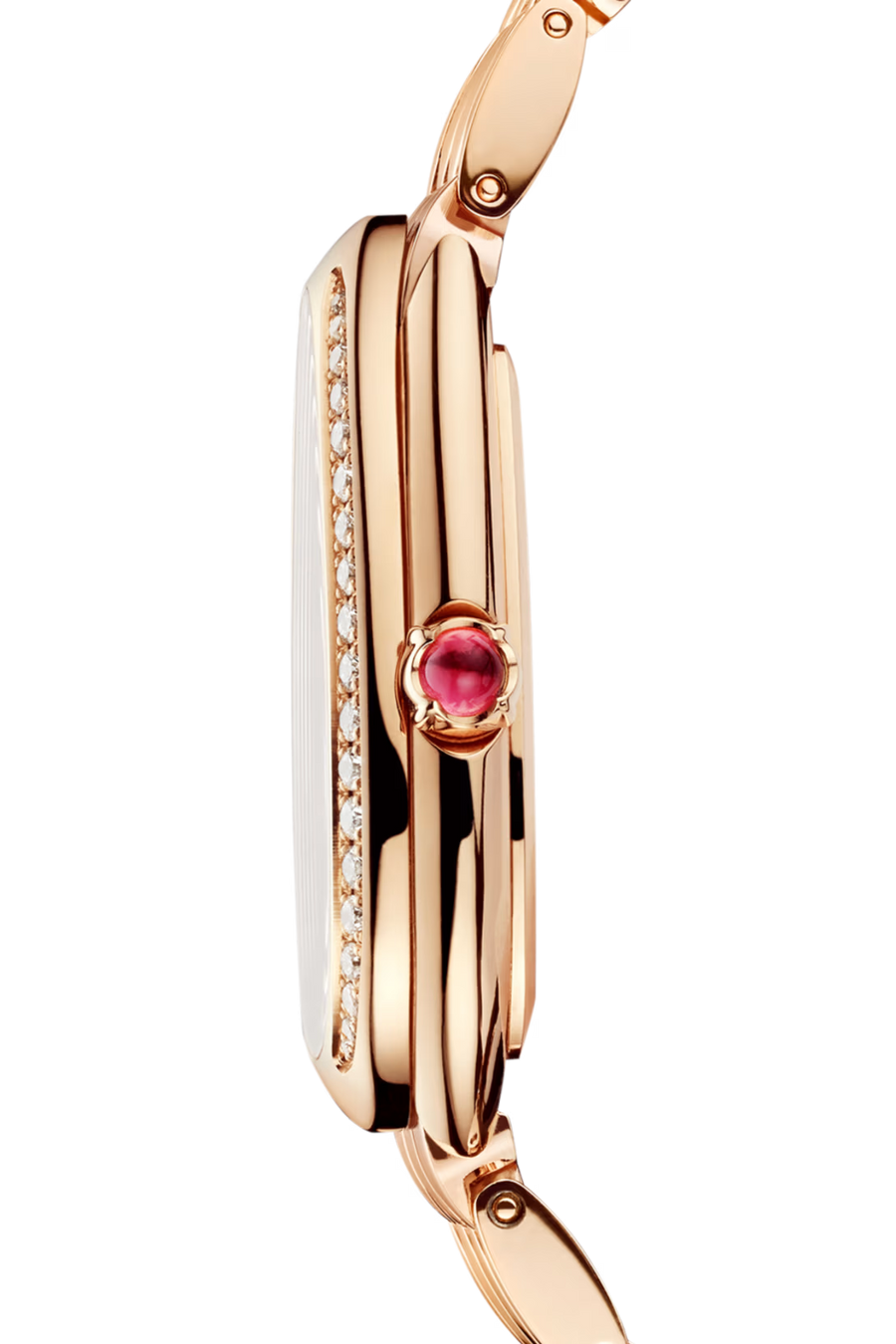 Bob Snake Soraya Watch Rose Gold Green Face Moissanite-Set Quartz — real photo 3